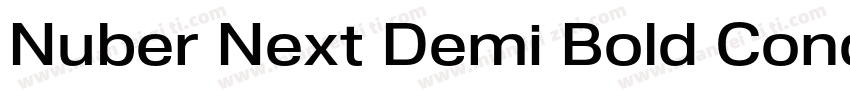 Nuber Next Demi Bold Condensed字体转换